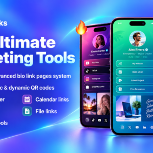 Bio Links, URL Shortener, QR Codes & Web Tools (SAAS)