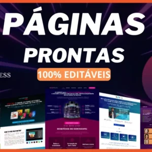 Pack com 11 Páginas de Vendas 100% Editáveis no Elementor!