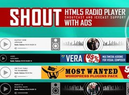 SHOUT – HTML5 Radio Player With Ads – ShoutCast and IceCast Support