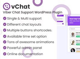 vChat – Viber Chat Support WordPress Plugin