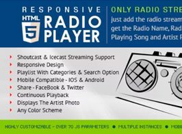 HTML5 Radio Player – WPBakery Page Builder Addon