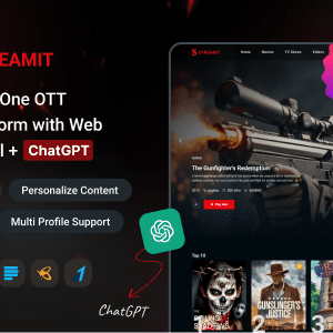 Streamit Laravel – O Painel OTT Completo para Gerenciar Sua Plataforma de Streaming com Eficiência Total