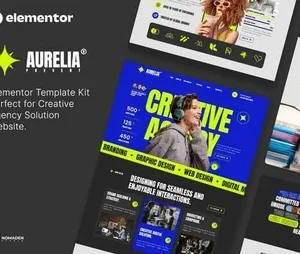 Aurelia – Creative Agency Elementor Template Kit