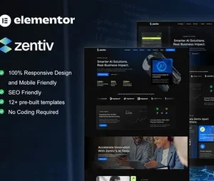 Zentiv – AI Services & Digital Company Elementor Kit