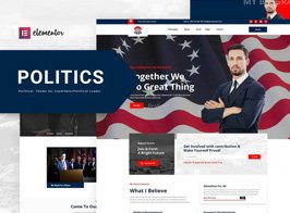 Política – Kit de Templates Elementor para Candidatos Políticos